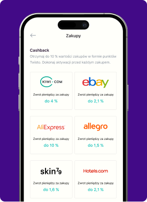 Sekcja Cashback
